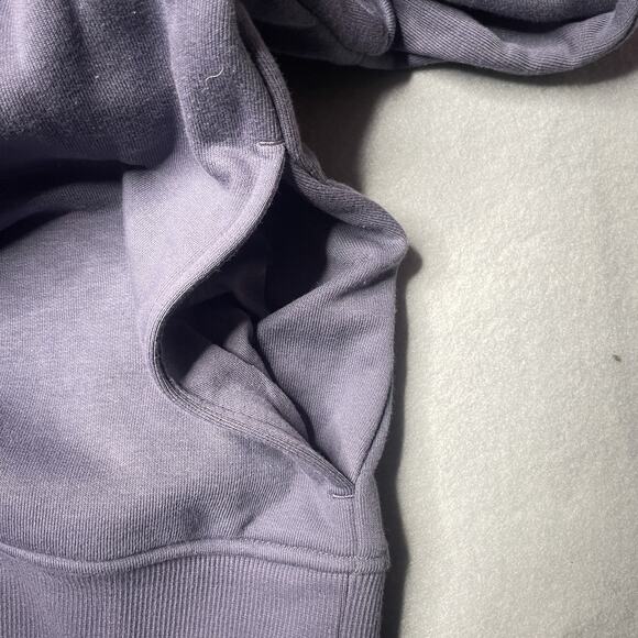 Scotch & Soda French Terry Graphic Hoodie Embroidered Purple Sky Medium NWT $118 - Picture 8 of 11